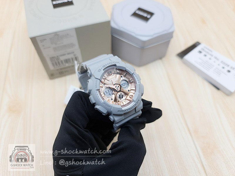 CASIO G-SHOCK MINI นาฬิกาข้อมือ นาฬิกากันน้ำ นาฬิกาของแท้ ประกันศูนย์ CMG 1 ปี รุ่น GMA-S120MF-8A