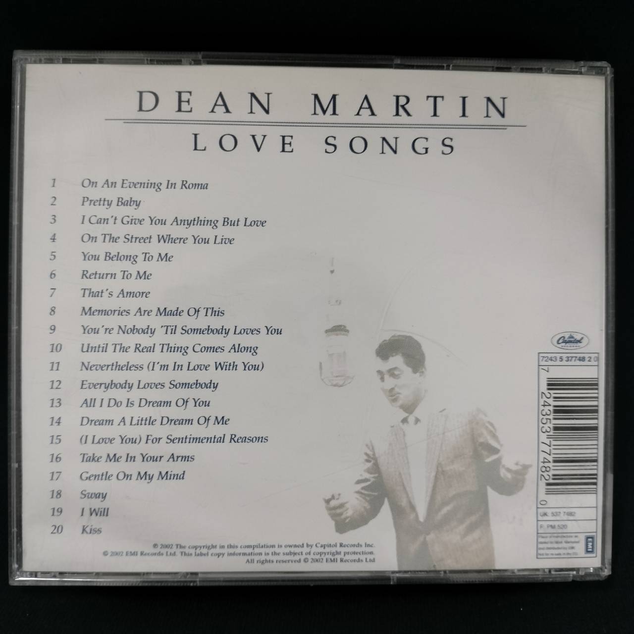 Dean Martin - Love Songs / THAILAND / แผ่นดี