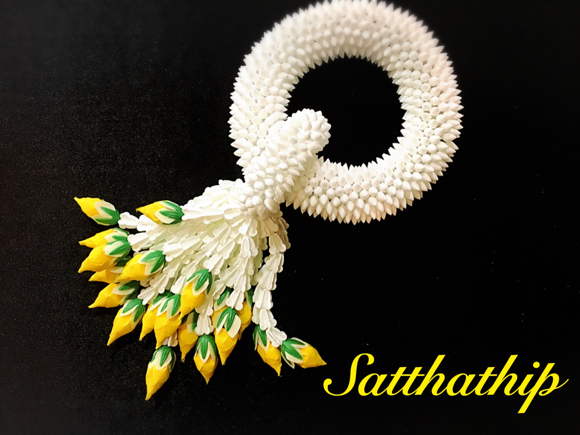 พวงมาลัยดอกพุด - พวงมาลัยดอกพุดประดิษฐ์ - พวงมาลัยประดิษฐ์