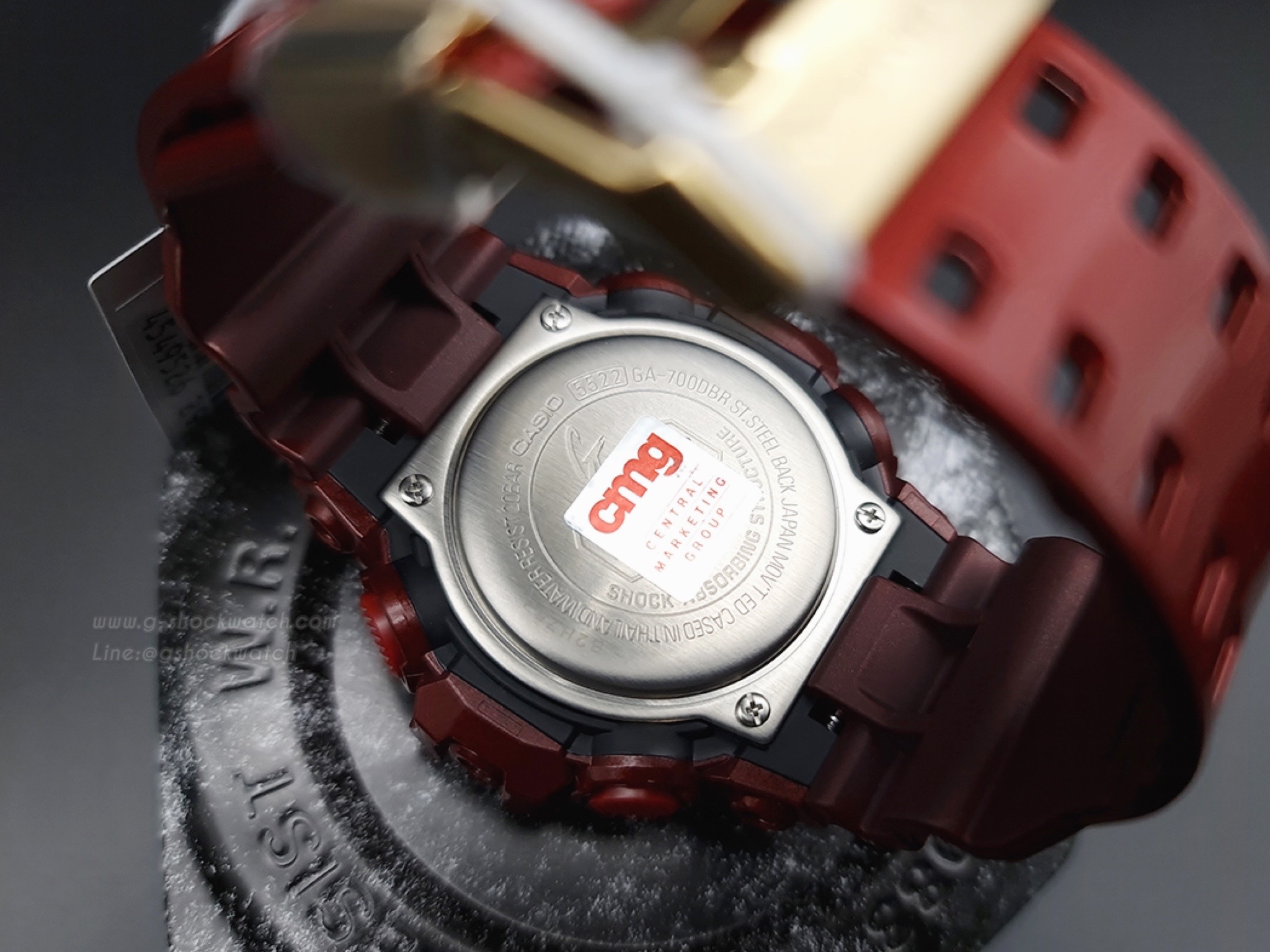 CASIO G-SHOCK นาฬิกาข้อมือ นาฬิกากันน้ำ นาฬิกาของแท้ ประกันศูนย์ CMG 1 ปี รุ่น GA-700DBR-4A