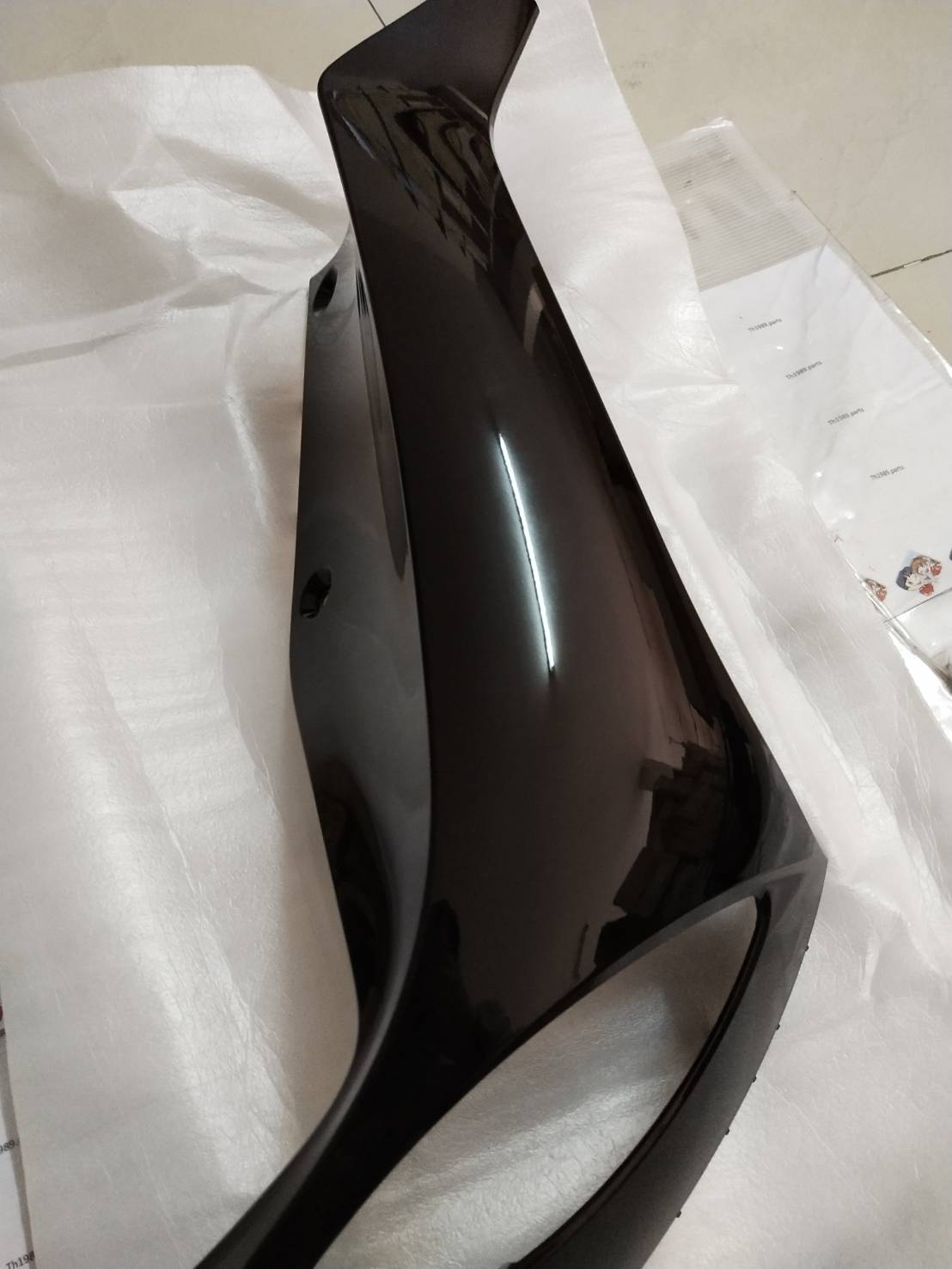 บังลมข้างซ้ายสีดำฟีโน่หัวฉีด FINO FI , FINO125 อะไหล่แท้ YAMAHA 1YC-F8311-00-P2