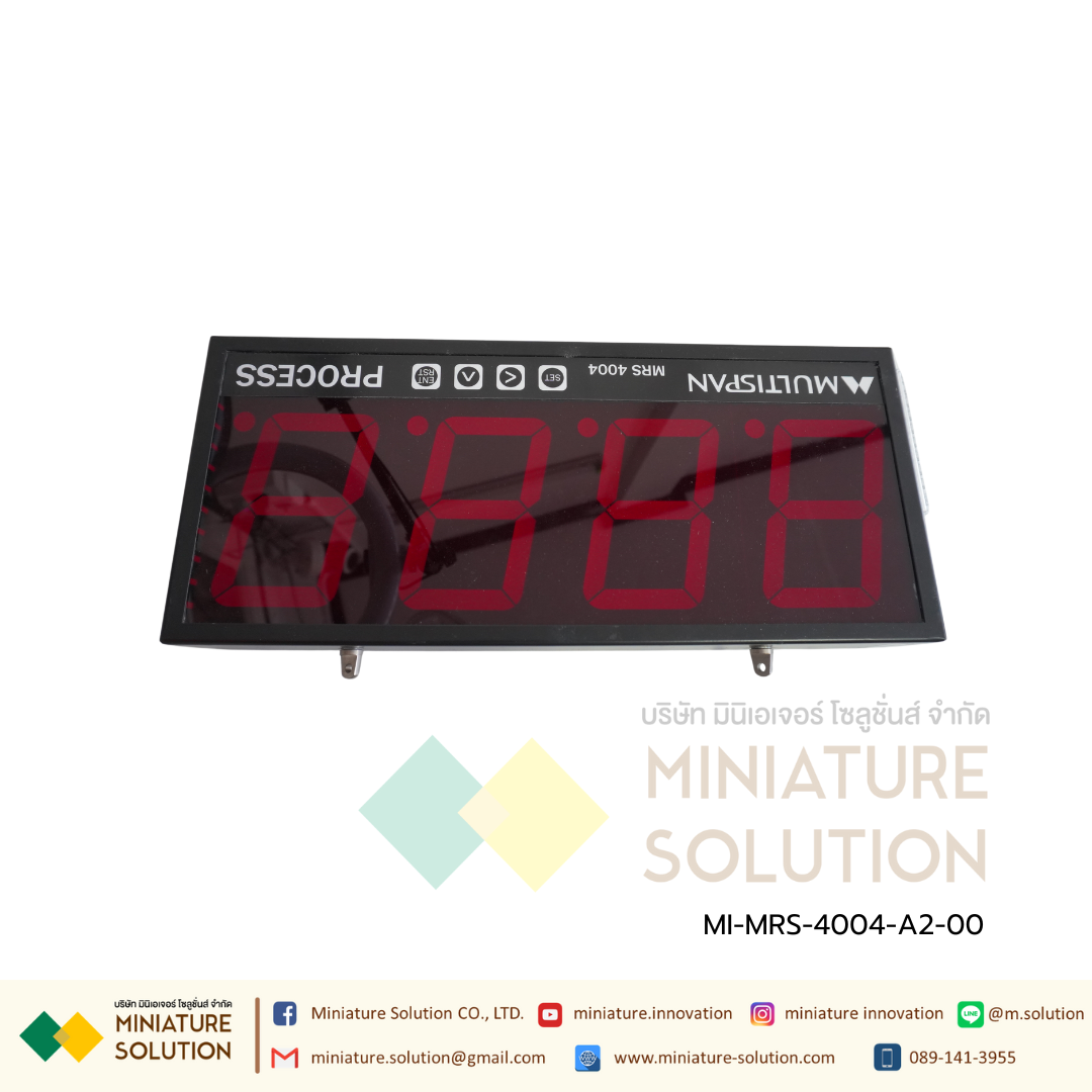 MRS-4004 Jumbo Display - Counter with i/p RS-485 Modbus (4" Display - Single side) Size : 160(H)x380(W)x55(D) mm