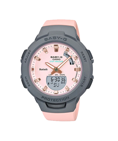 CASIO BABY-G นาฬิกาข้อมือ นาฬิกากันน้ำ นาฬิกาของแท้ ประกันศูนย์ CMG 1 ปี รุ่น BSA-B100MC-4A