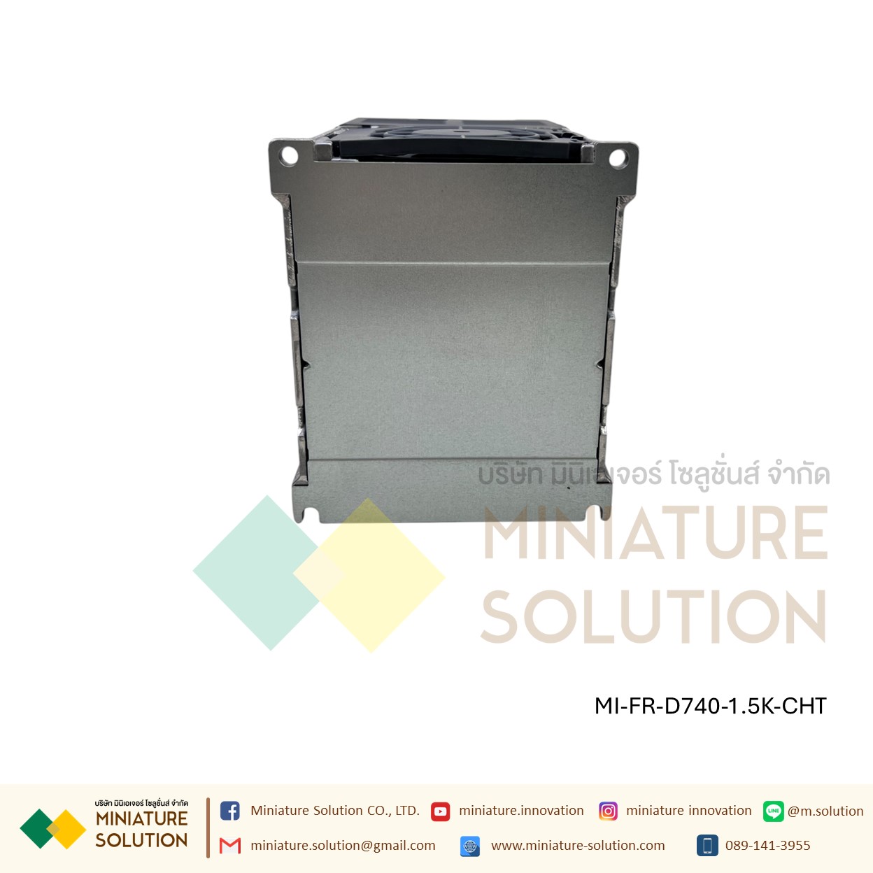 Mitsubishi FR-D740-1.5K-CHT Inverter 1.5KW 2HP Input 3-Phase 380-480VAC Output 3-Phase 380-480VAC 0.2-400Hz D700 Series