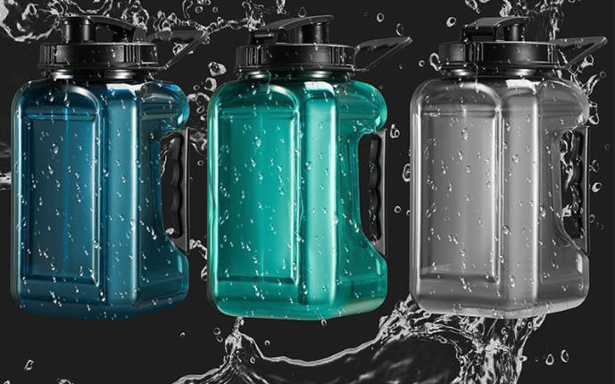 กระบอกน้ำพลาสติก,ขนาด2.4L