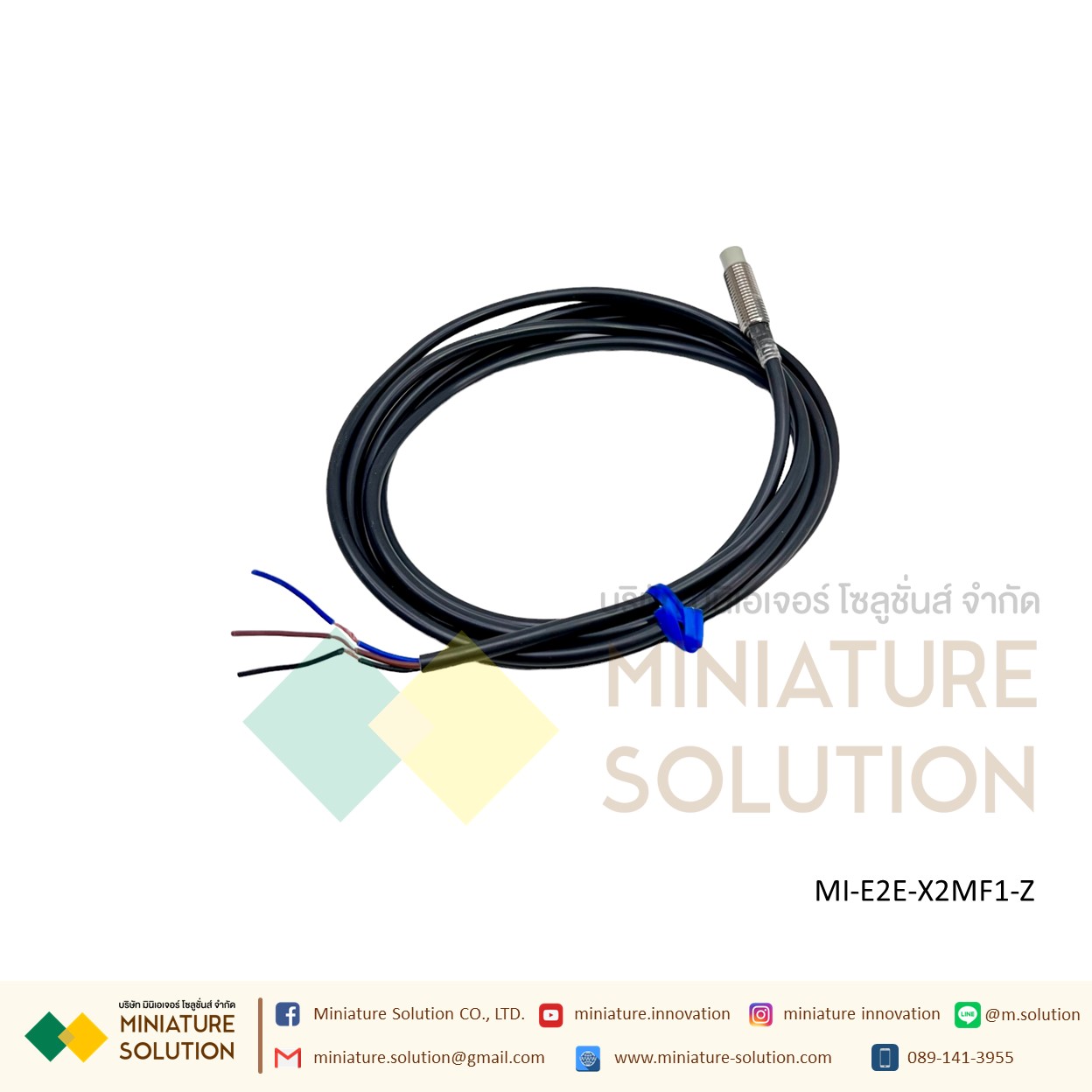 OMRON Proximity Sensor เซ็นเซอร์จับโลหะ ระยะจับ 2/10/14 มิล SIZE 8/18mm/M8 ไฟเลี้ยง 12-24 VDC PNP/NPN-NO