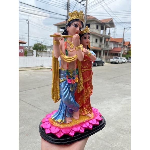 พระกฤษณะ อวตารของพระวิษณุ กว้าง6.5นิ้ว สุง10.5นิ้ว