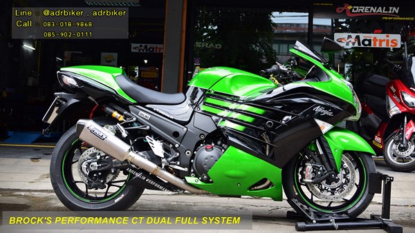 ท่อ Brock\'s Performance CT Dual Full System สำหรับ ZX14 2006-2018 (For Exhibition only)
