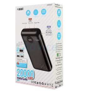P-Bank 20000 mAh ASAKI (A-B3521) LCD Black