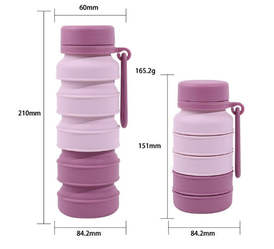 ขวดน้ำซิลิโคนพกพา,กระติกน้ำซิลิโคน,สกรีนโลโก้