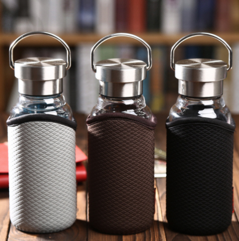 ขวดแก้ว,ขวดน้ำ,ขวดแก้วน้ำปลอกหุ้ม