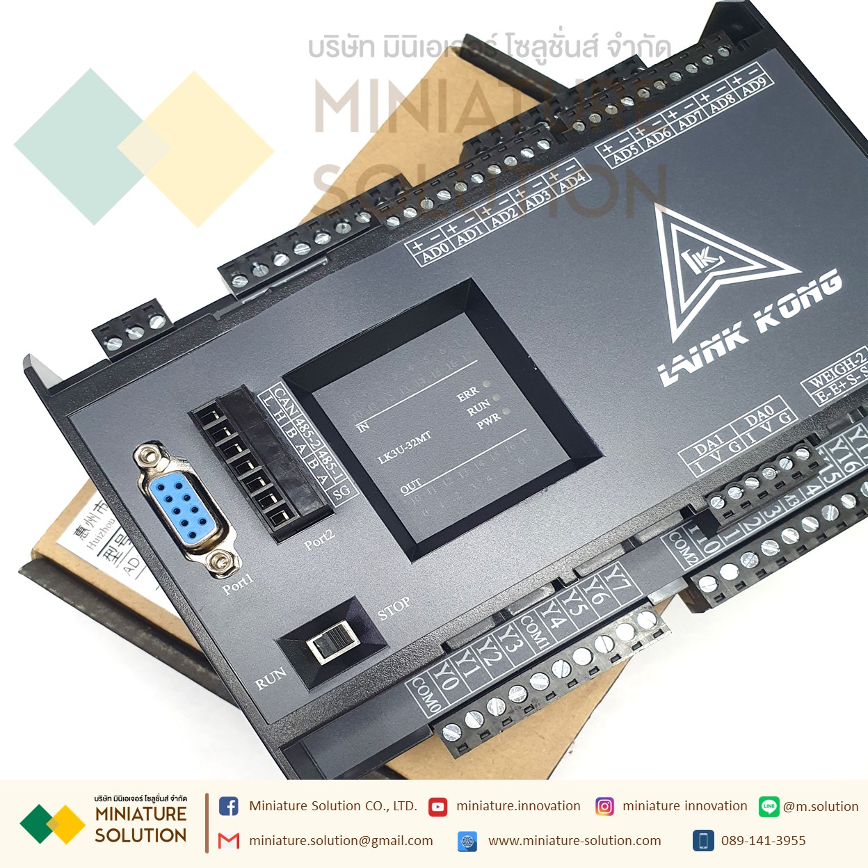 PLC LK3U-32MT-10AD-2DA MITSU GXWork