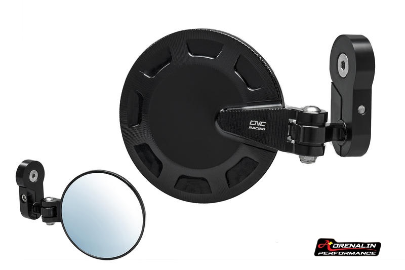 กระจกปลายแฮนด์ CNC racing สำหรับ M821 2018+ แบบกลม สีดำ รุ่น Rocket