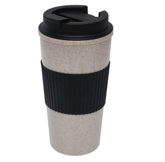 แก้วกาแฟ,แก้วพลาสติกฟางข้าวสาลี,แก้วกาแฟสองชั้น,แก้วกาแฟฟางข้าวสาลี,16oz