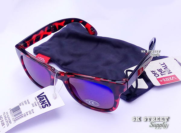 Vans Sunglasses Foldable Spicoli - High Risk Red Tortoise (แว่นพับได้)