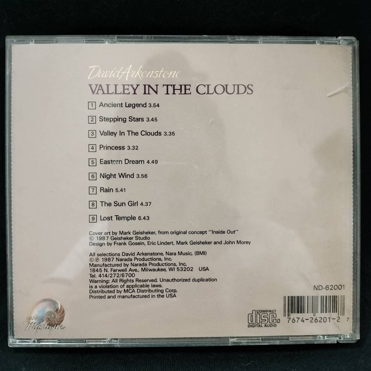 David Arkenstone – Valley In The Clouds / USA / แผ่นดี
