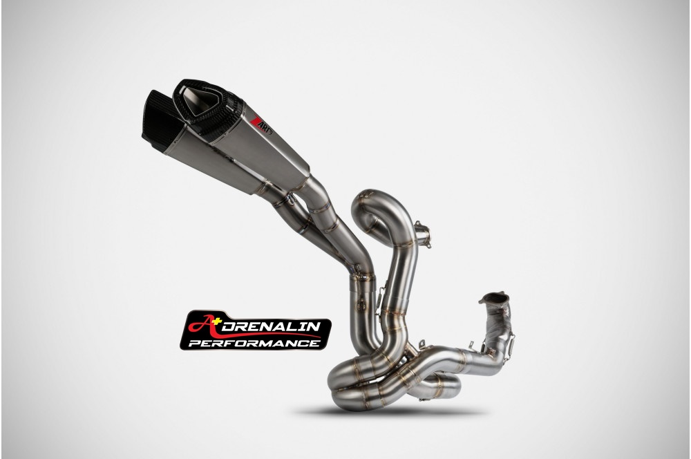 ท่อ zard full system สำหรับ panigale v2 2020+ คอเลส ปลายไทเท มาพร้อม upmap t800 (For Exhibition only)