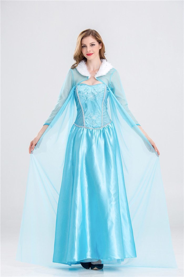 ชุดเจ้าหญิงเอลซ่าผู้ใหญ่ ชุดราชินีหิมะ Frozen ไซส์ S M L XL