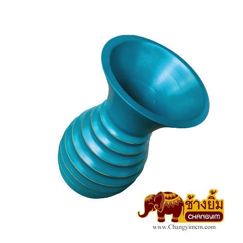 แจกันขูดข้างปากเปิด สูง 14 นิ้ว