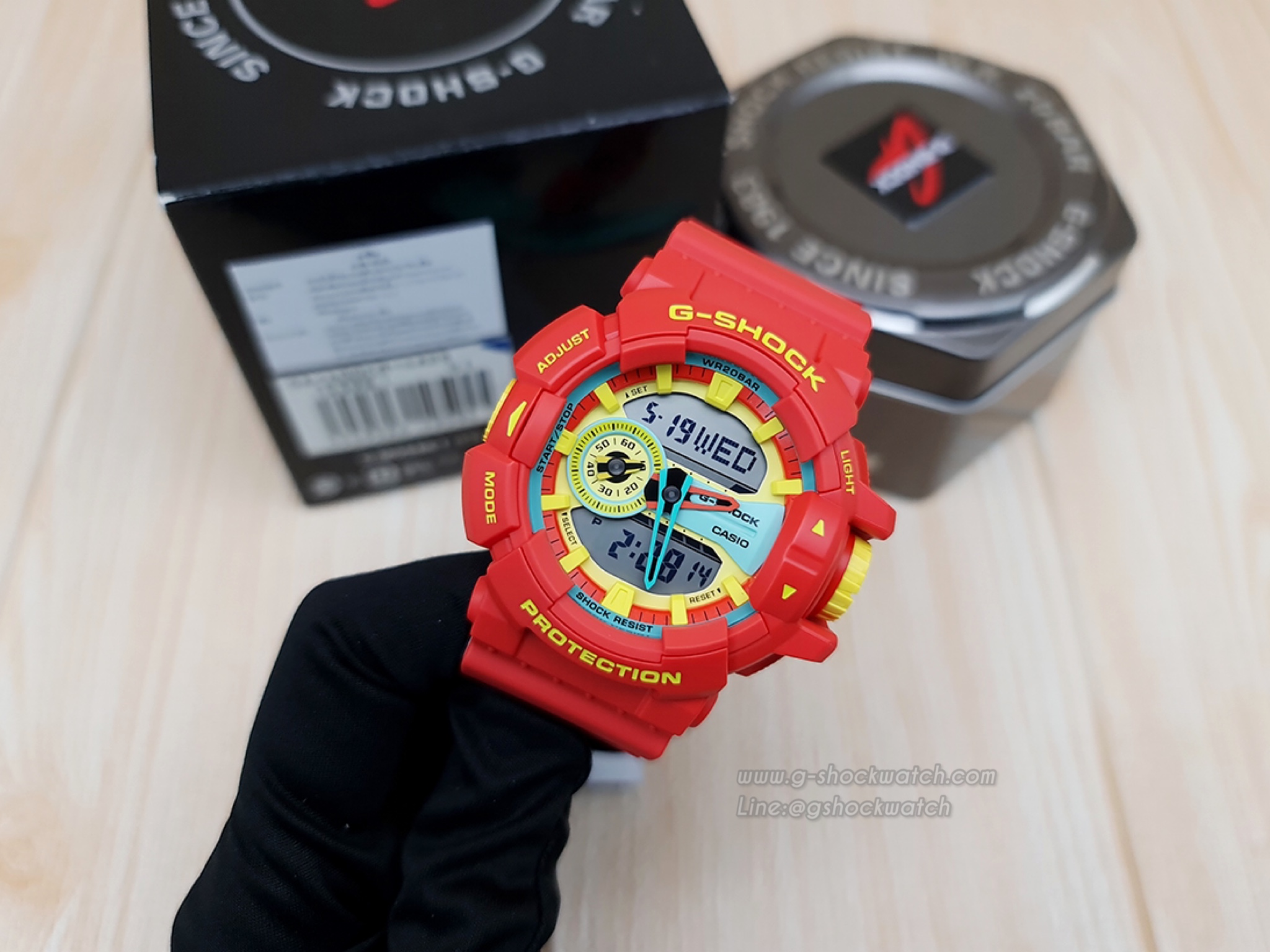 CASIO G-SHOCK นาฬิกาข้อมือ นาฬิกากันน้ำ นาฬิกาของแท้ ประกันศูนย์ CMG 1 ปี รุ่น GA-400CM-4A