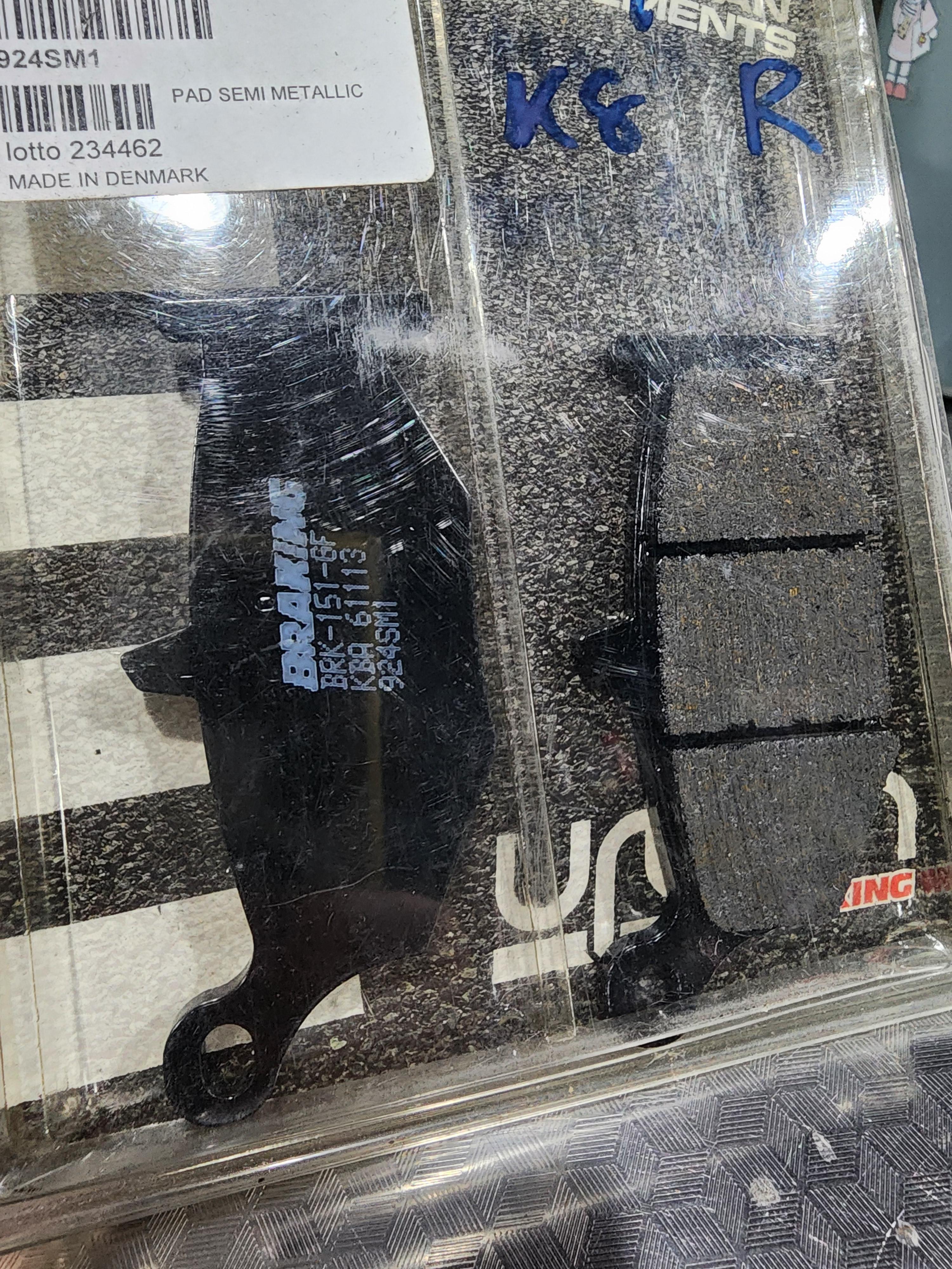 ผ้าเบรคหลัง Braking สำหรับ Hayabusa 2008-2019 ปั๊ม tokico ของแท้ made in Denmark