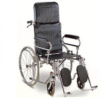 รถเข็นผู้ป่วย ปรับเอนนอนได้ FS902GC (ล้อซี่ลวด)