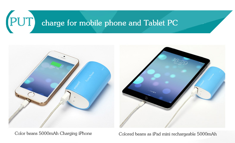 PISEN แบตสำรองแท้ 5,000 mAh พาวเวอร์แบงค์ USB 5V-2A Funny Power Ⅱ รุ่น TS-D127 ไฟฉาย LED ส่องสว่างยามค่ำคืนในตัว เก็บประจุเต็มที่ได้ยาวนาน รูปทรงกระบอก ขนาดกระทัดรัดจับถนัดกระชับมือ - สีฟ้าทะเล