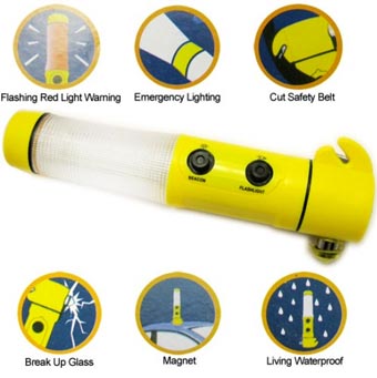 ไฟฉายฉุกเฉินอเนกประสงค์,อุปกรณ์ทุบกระจก