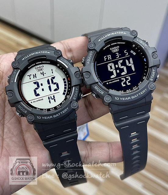 CASIO นาฬิกาข้อมือ นาฬิกากันน้ำ นาฬิกาของแท้ ประกันศูนย์ CMG 1 ปี รุ่น AE-1500WH-8B