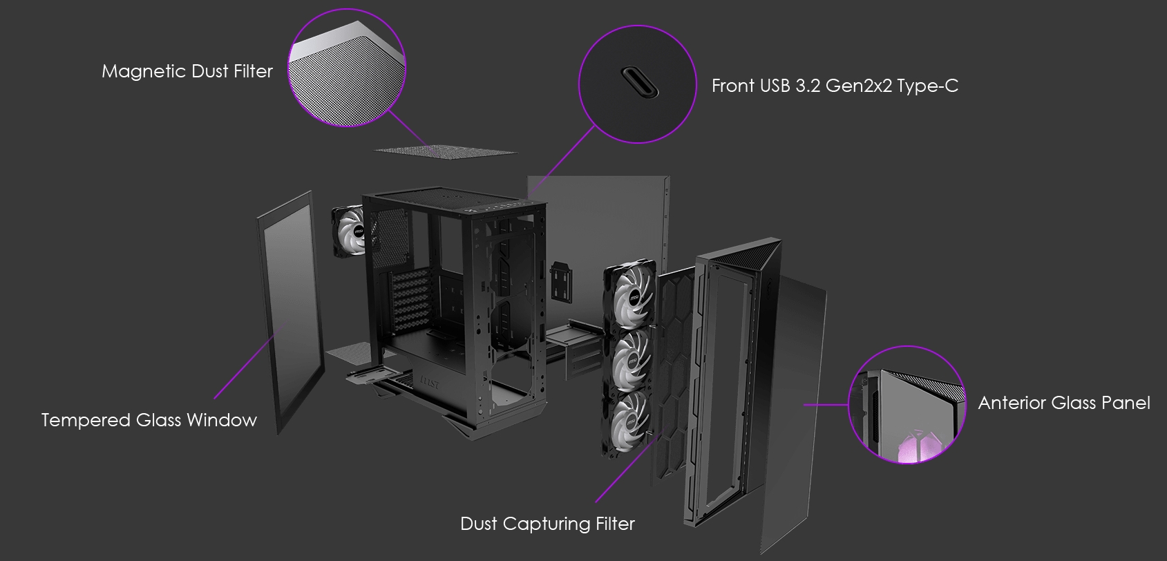 ATX CASE MSI MPG GUNGNIR 110R