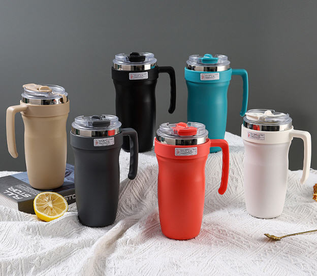 แก้วสแตนเลส,แก้วน้ำสแตนเลส,แก้วน้ำเก็บอุณหภูมิ,แก้วพร้อมหูจับ,316,600ml