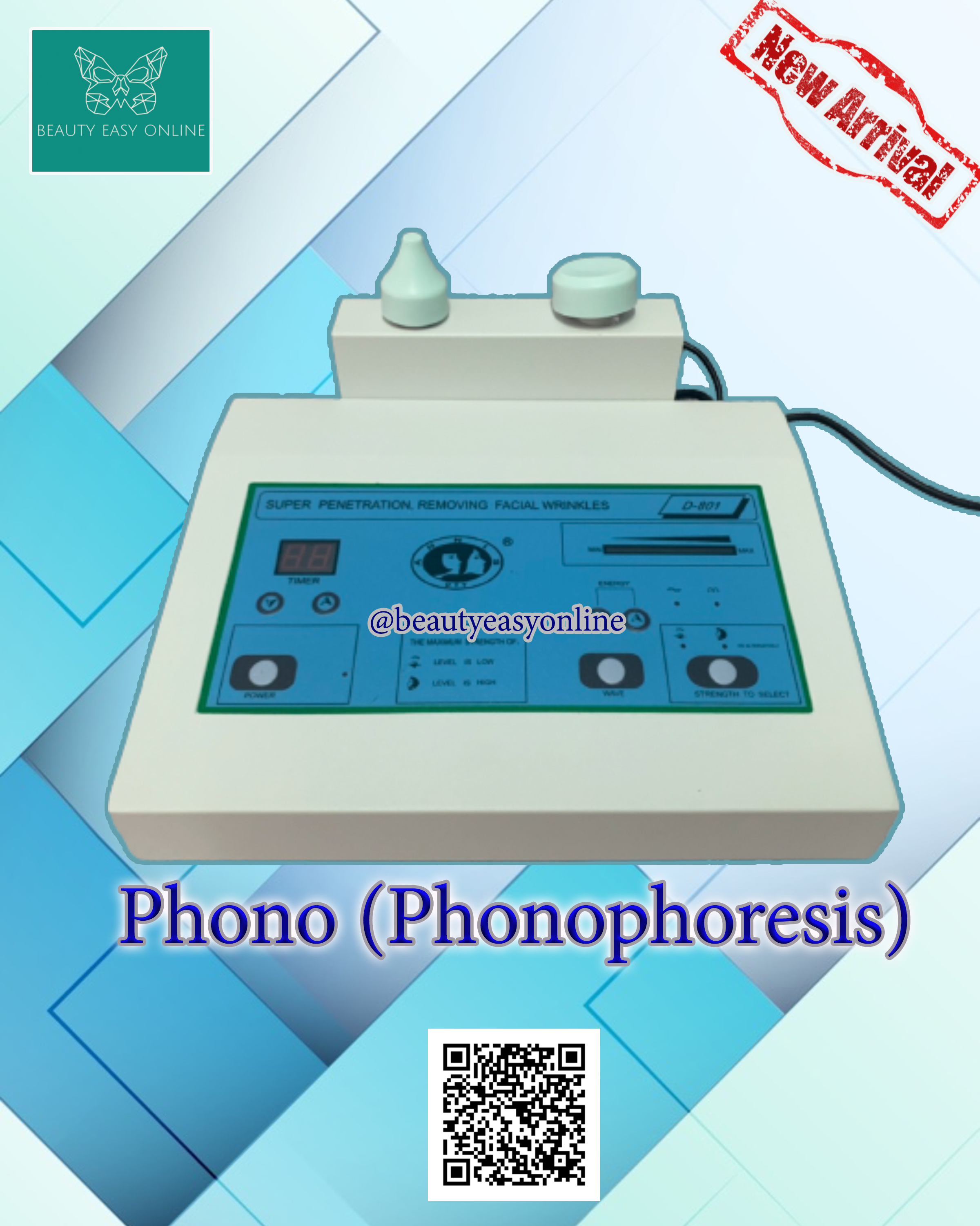 เครื่อง โฟโน (Phonophoresis) เครื่องนวดหน้าโฟโน รุ่น 2 หัวมาตรฐาน