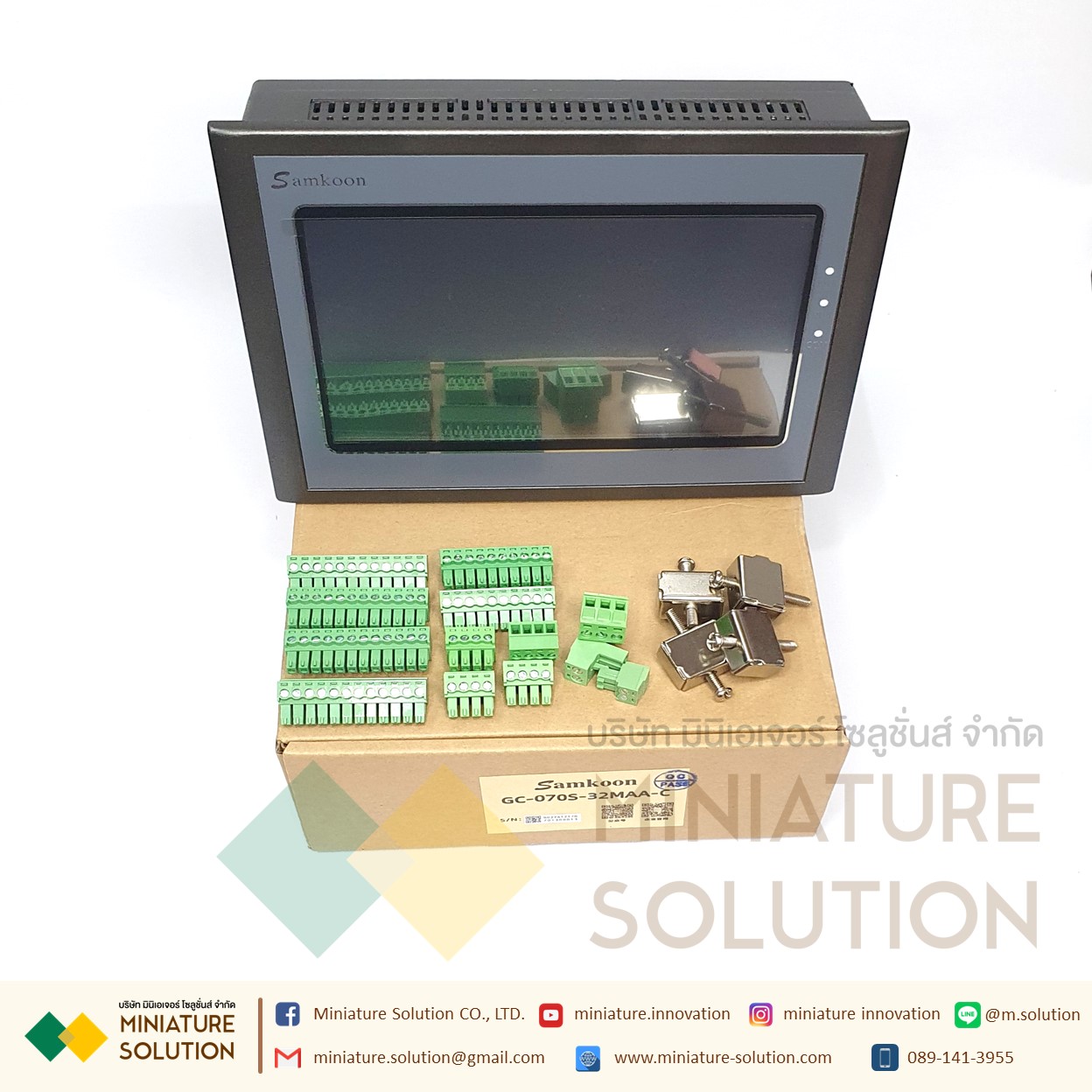 GC-070S-32MAA-C Samkoon HMI DC 24V 800*480 ความเร็วสูง Pulse เอาท์พุท Integrated PLC