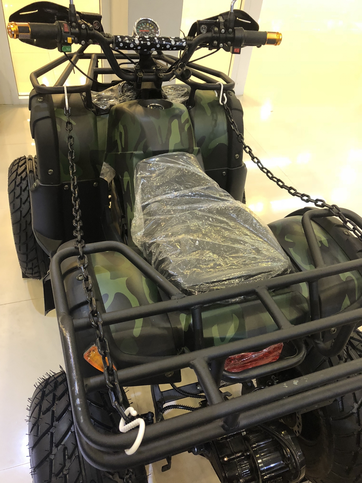 ATV ขับเคลื่อนด้วยระบบเพลา+มอเตอร์ 48V500-800W Brushless เหมาะสำหรับเด็ก-ผู้ใหญ่เงียบและปรอทภัยชาร์ทกับไฟบ้านได้อะไหล่มีเปลี่ยนทุกชิ้น