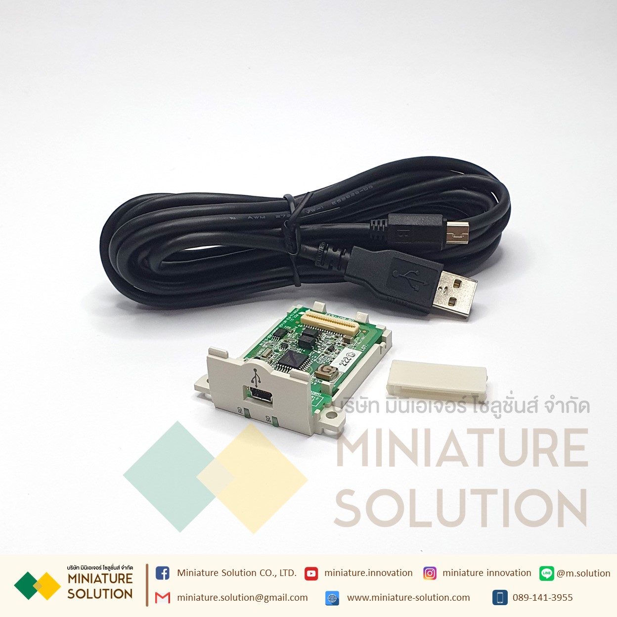 โมดูล การ์ดขยาย VTONG Mitsubishi PLC บอร์ดสื่อสาร FX3U-232-BD FX3U-485-BD FX3U-422-BD FX3U-CNV-BD FX3U-USB-BD FX1N FX3U FX3G 3SA-232-BD FX2N-422-BD 485-BD CNV-B (FX3U-USB-BD)