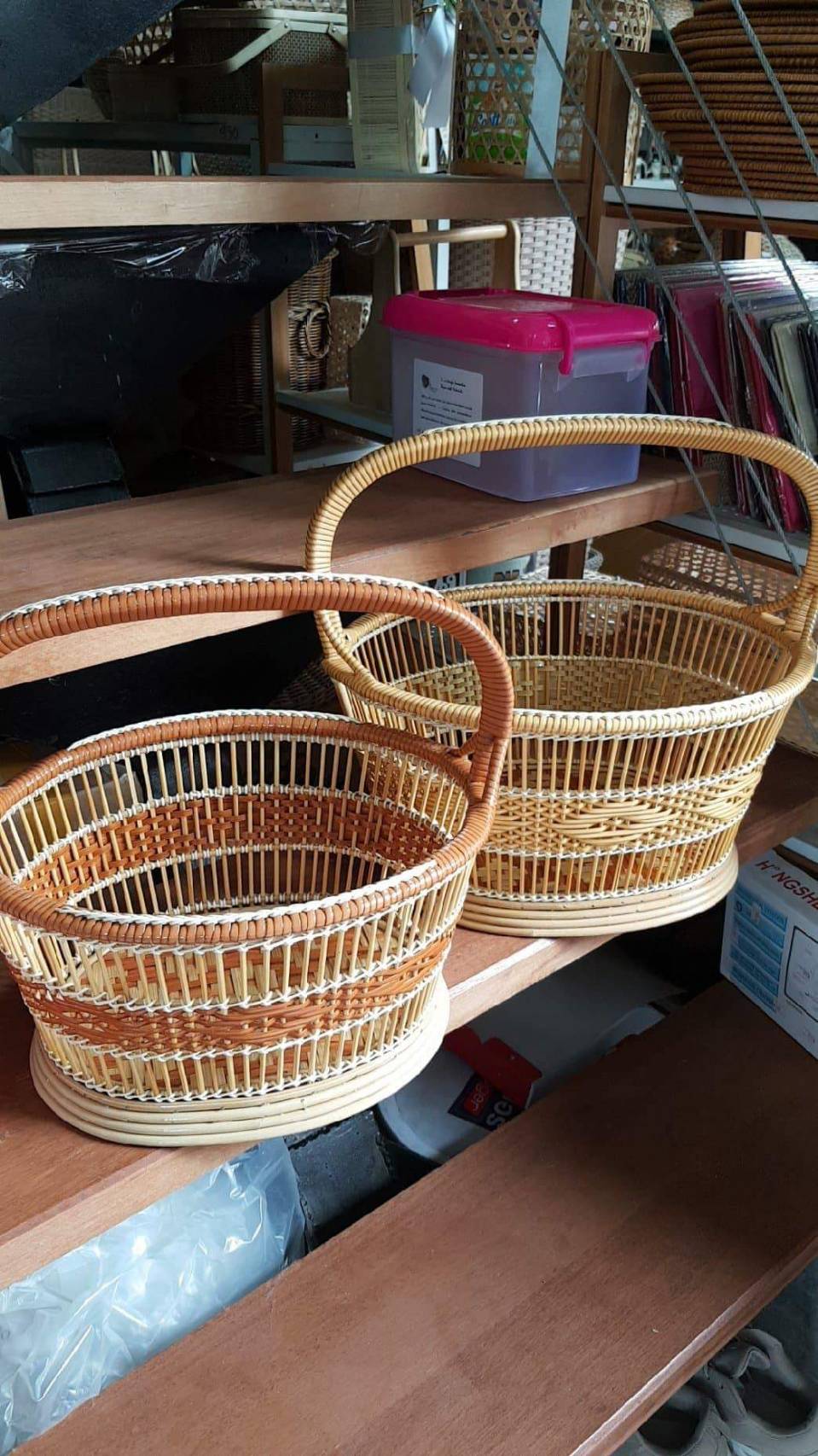 ตะกร้าทำบุญ ตะกร้าไปวัด ตะกร้าลายไทย