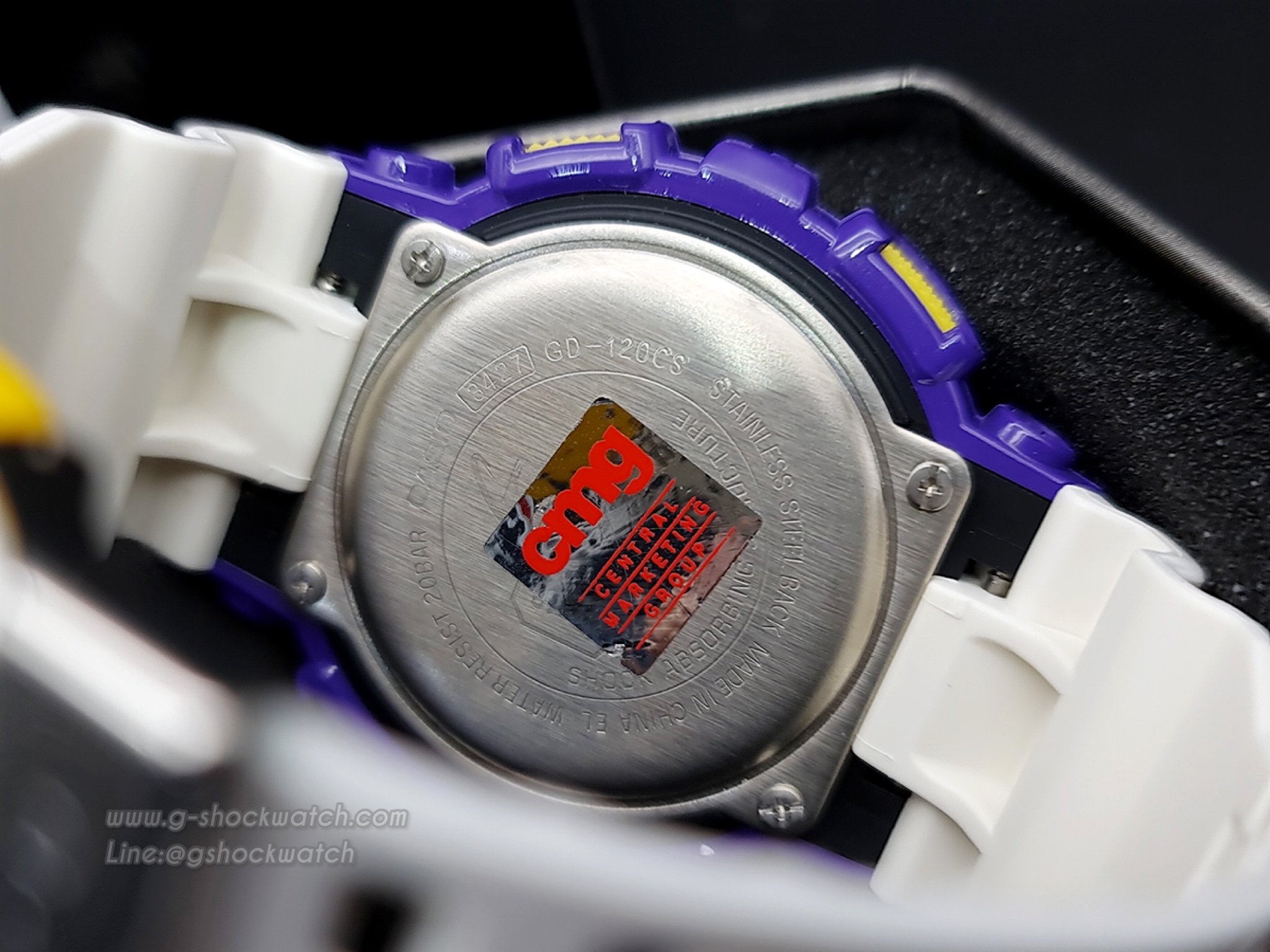 CASIO G-SHOCK นาฬิกาข้อมือ นาฬิกากันน้ำ นาฬิกาของแท้ ประกันศูนย์ CMG 1 ปี รุ่น GD-120CS-6D