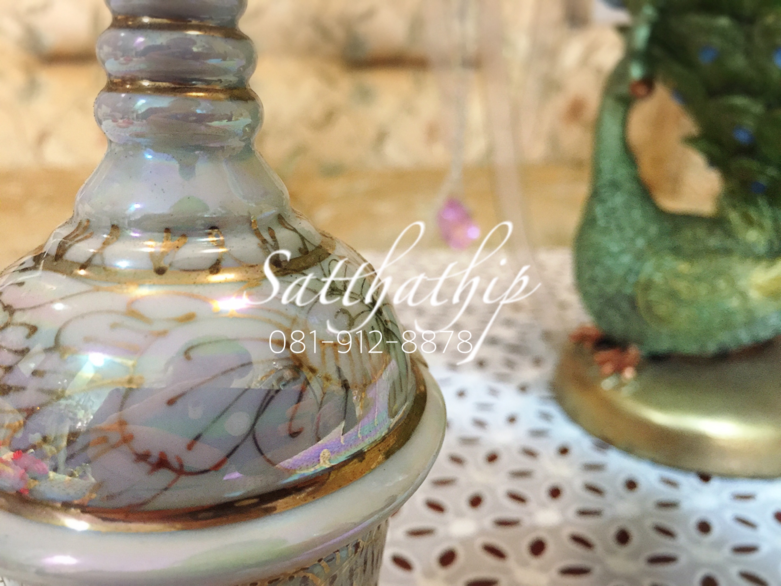 โกศอัฐิเซรามิก เคลือบมุก