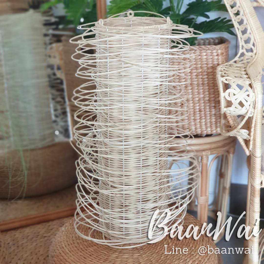 โคมไฟ Modern โคมไฟหวาย โคมไฟ โคมไฟหวายขาว