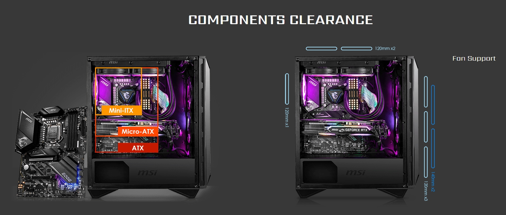 ATX CASE MSI MPG GUNGNIR 110R