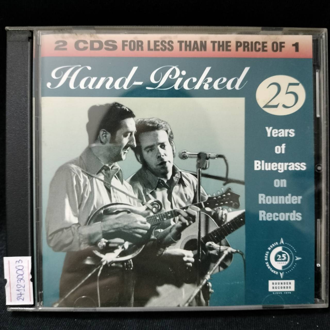 Various – Hand-Picked: 25 Years Of Bluegrass Music On Rounder Records / USA / ปกในมีจุดเหลือง / 2CD / แผ่นดี