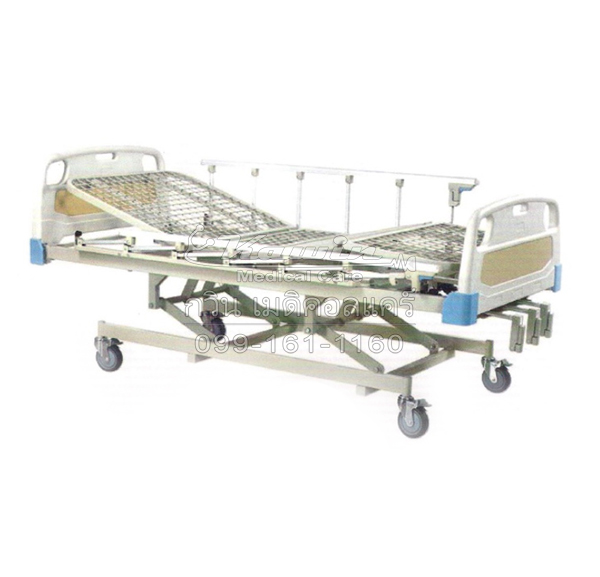 เตียง 3 ไก มือหมุน พร้อมที่นอนฟองน้ำ 4 พับ 84x198x5 ซม. ส่งฟรีทั่่วประเทศ