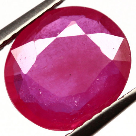 พลอยทับทิม (Ruby) 2.95 กะรัตสีชมพู