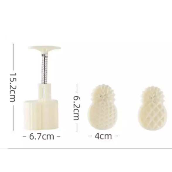 พิมพ์กดรูปสับปะรด 2 ลาย ขนาด 50-60 กรัม (11-6605)