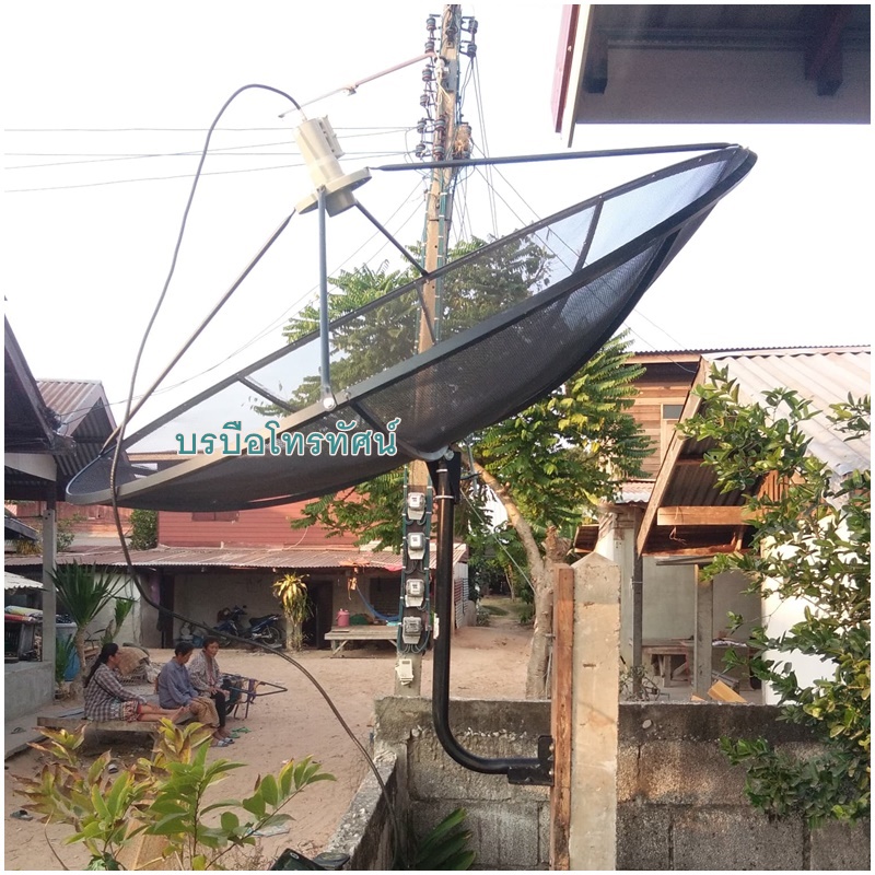 รับติดตั้งจานดาวเทียมใหญ่PSI C-BAND1.5เมตรX2/5G+S2X