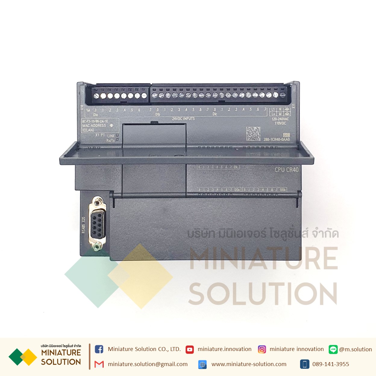 ซีเมนต์ SIMATIC S7-200 SMART PLC CPU SR20 SR30 SR40 ST20 ST30 CR20 SIEMENS analog module AE04 AE08 AM03 AM06 SB CM01 AQ01 AE01 (CR40)