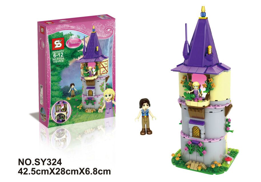 เลโก้จีน SY 324 ชุด Princess Rapunzel Creativity Tower