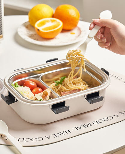 รับผลิต,กล่องข้าวสแตนเลส,กล่องใส่อาหาร,กล่องใส่ข้าวพร้อมช้อนส้อมพลาสติก,สกรีนโลโก้