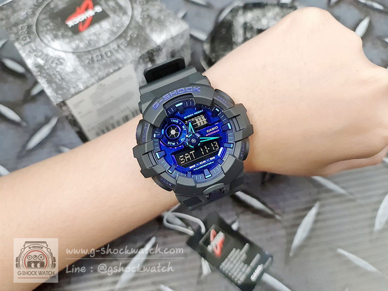 CASIO G-SHOCK นาฬิกาข้อมือ นาฬิกากันน้ำ นาฬิกาของแท้ ประกันศูนย์ CMG 1 ปี รุ่น GA-700VB-1A