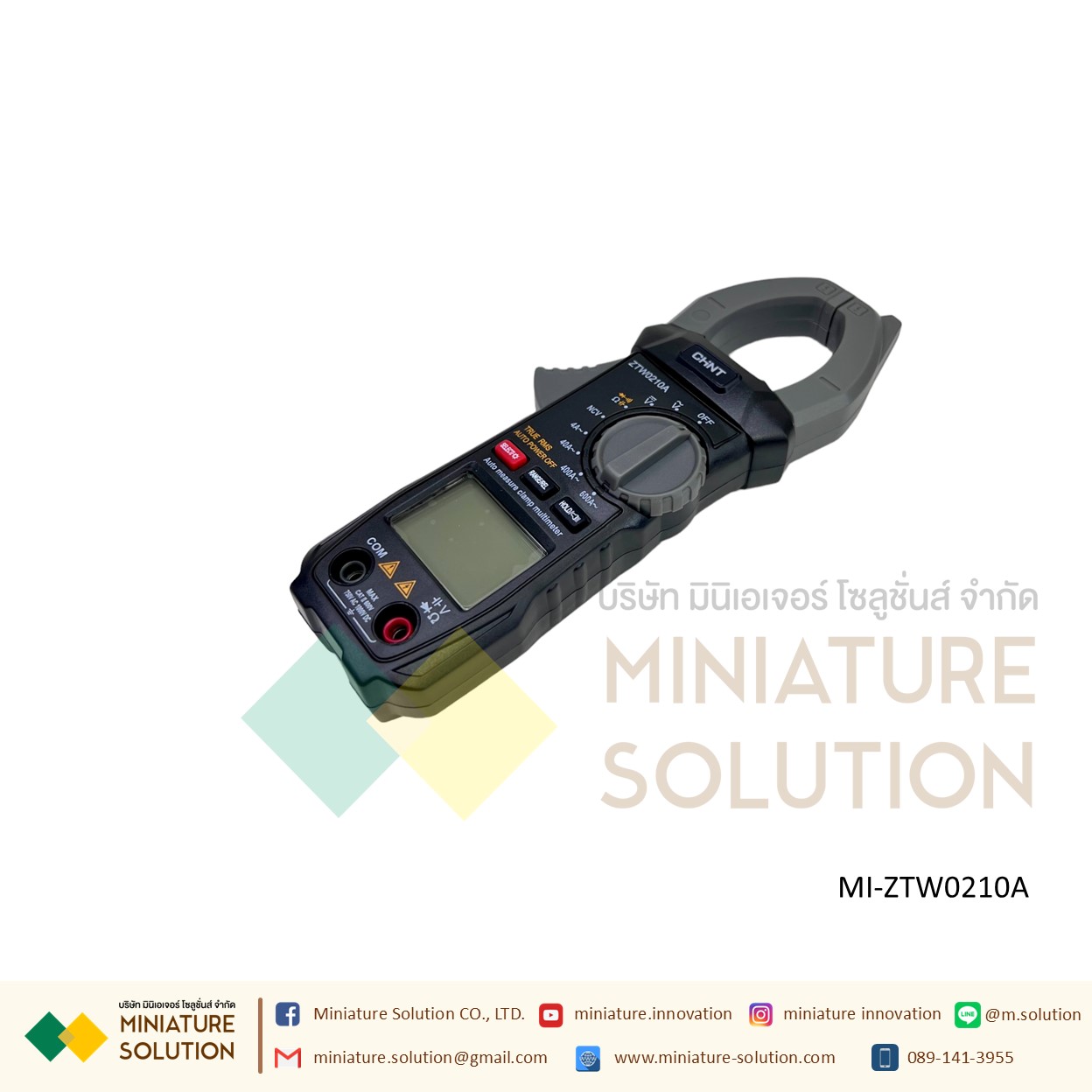 ดิจิตอล แคลมป์มิเตอร์ CHINT DIGITAL CLAMP METER MODEL เครื่องวัดกระแสไฟฟ้า วัดแรงดันไฟฟ้า ครบทุกฟังชั่นพื้นฐาน ZTW0210A